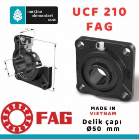 UCF 210 FAG YATAKLI RULMAN (Mil Çapı : 50 mm) (Made in Vietnam)